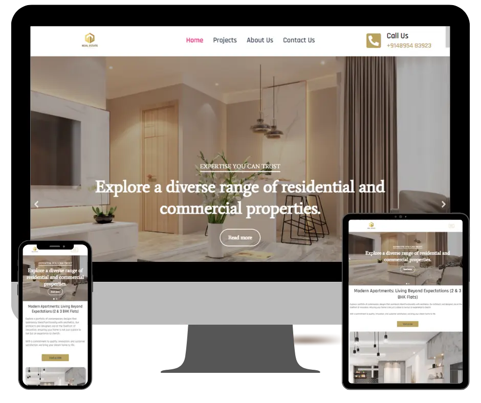 ng web real estate website portfolio