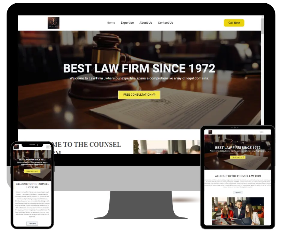 law firm website portfolio