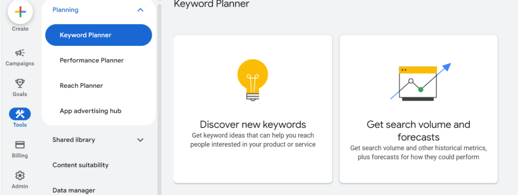 Google Keyword Planner - NG Web Technologies